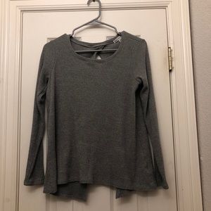 American Eagle Sweater, Open Back (grey)